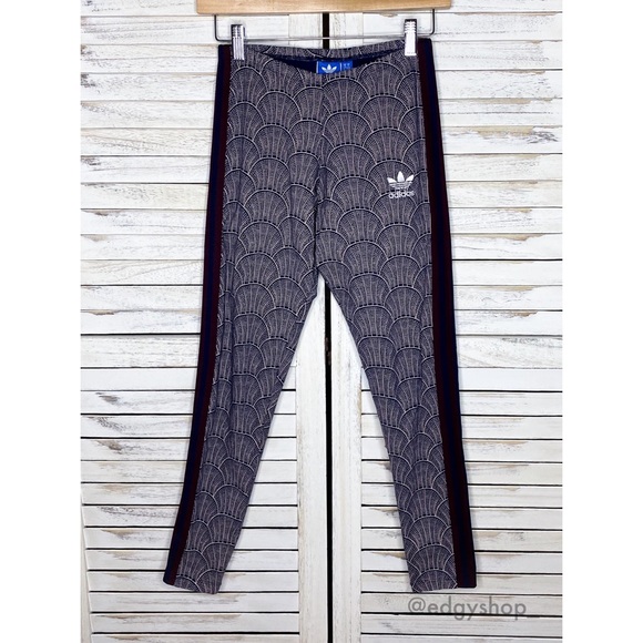 adidas Pants - Adidas | Originals Shell Tile Leggings Logo Stripe